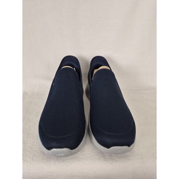 Skechers Men's US 12 Wide Fit Go Walk Flex No Hands Navy Slip-in Sneakers - Picture 7 of 12